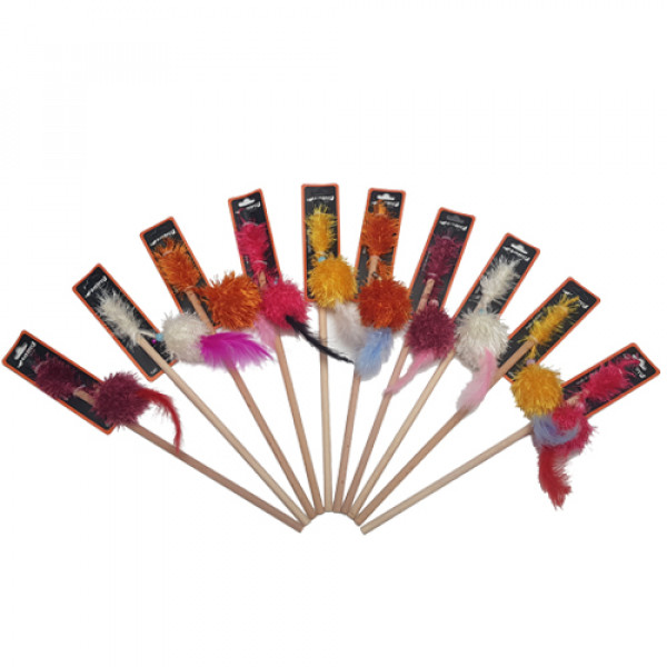 Bedspet 1 Adet Püsküllü Tüylü Kedi Oltası | Kedi Oltası