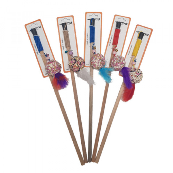 Bedspet 1 Adet Süslü Tüylü Kedi Oltası | Kedi Oltası