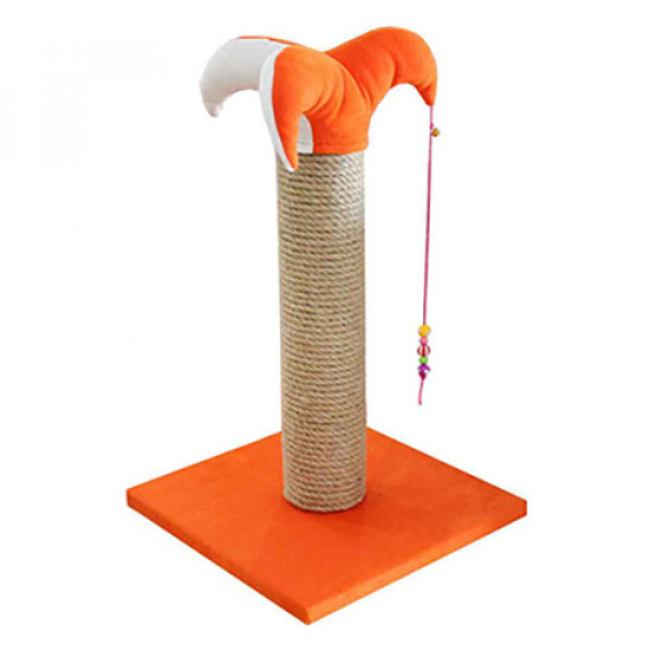 Bedspet 50 cm  Kalın Tırmalama Tahtası Turuncu | Çubuk Kedi Tırmalama Tahtası