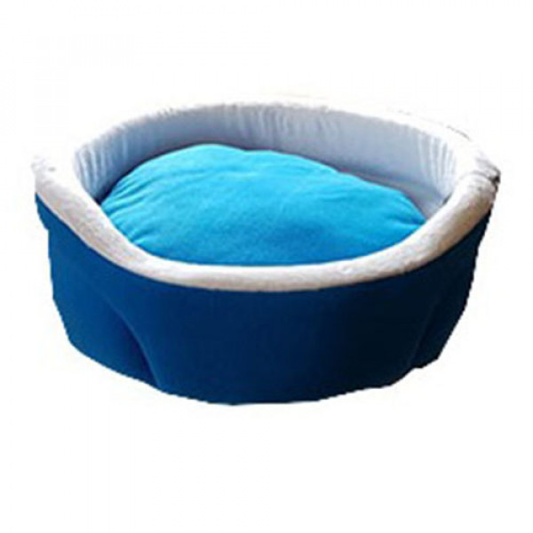 Bedspet Ağızlıklı Sepet Kedi Köpek Yuvası Mavi | Simit Kedi Yatağı