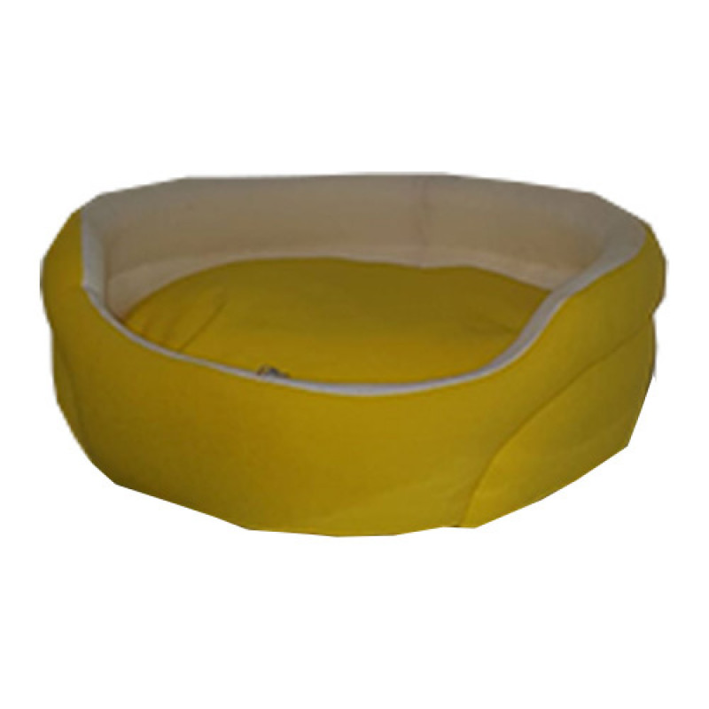 Bedspet M Paris Model Kedi-Köpek Yatağı Sarı | Kumaş Köpek Yatağı