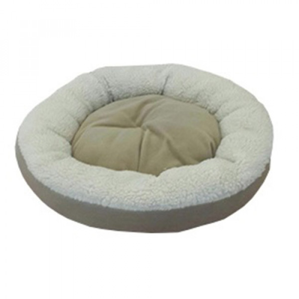 Bedspet Simit Yatak Bej | Kumaş Köpek Yatağı