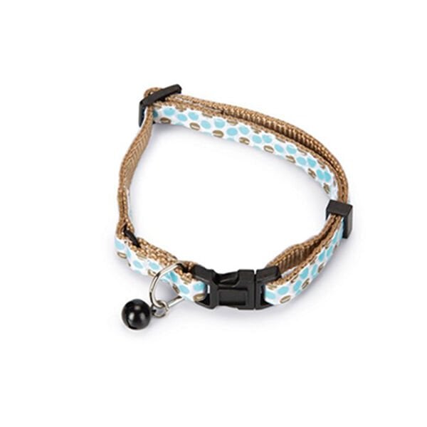 Beeztees 10x32 Cm Zilli Boyun Tasması Kahverengi/Mavi | Kedi Boyun Tasması