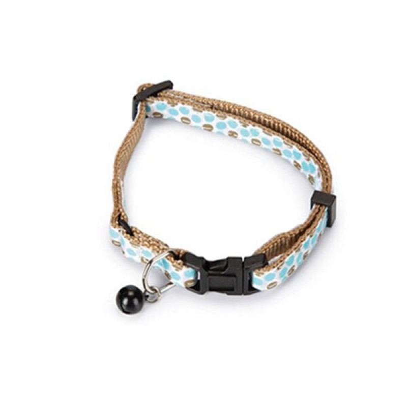 Beeztees 10x32 Cm Zilli Boyun Tasması Kahverengi/Mavi | Kedi Boyun Tasması Beeztees 10x32 Cm Zilli Boyun Tasması Kahverengi/Mavi | Kedi Boyun Tasması