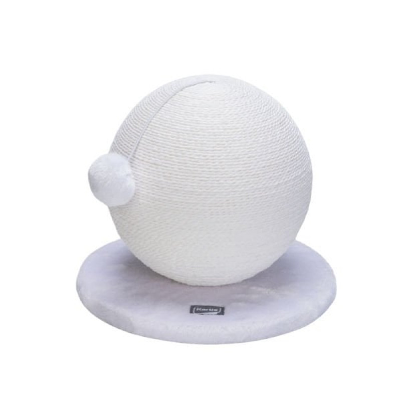 Beeztees 30.5 Cm Kedi Tırmalama Küresi Beyaz Beeztees 30.5 Cm Kedi Tırmalama Küresi Beyaz