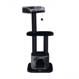 50x50x120 Cm Peluş Kule Tırmalama Direği Gri/Siyah | Çubuk Kedi Tırmalama Tahtası 50x50x120 Cm Peluş Kule Tırmalama Direği Gri/Siyah | Çubuk Kedi Tırmalama Tahtası
