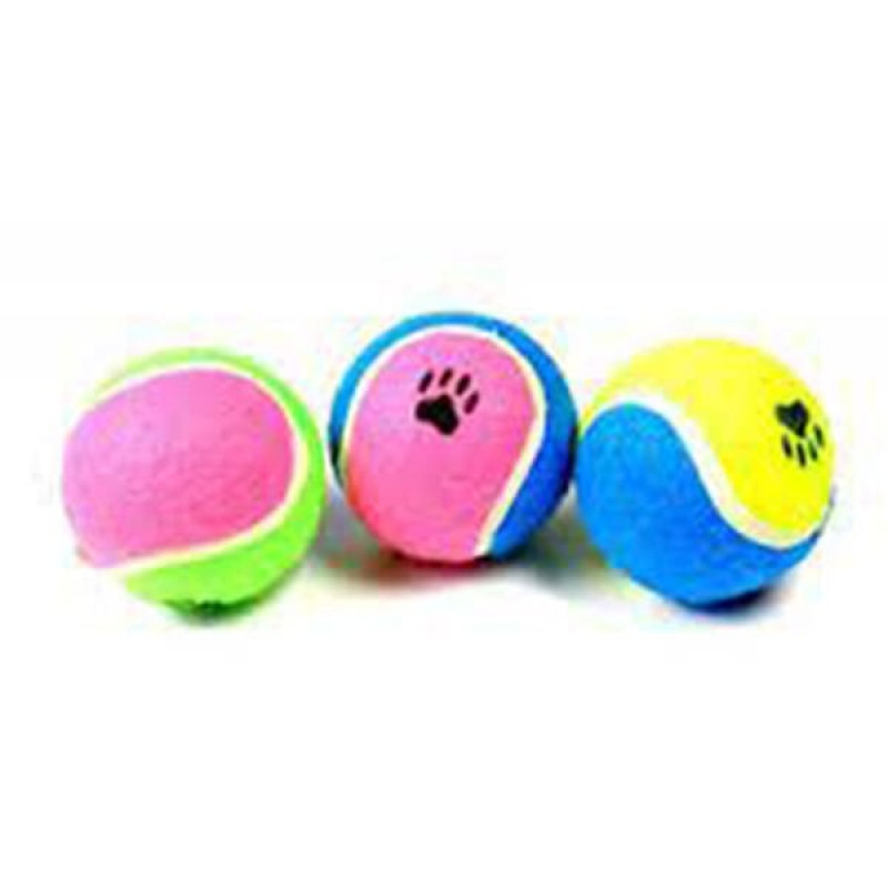 Beeztees 6,5 Cm Pati Desenli Tenis Topu | Köpek Top Oyuncak Beeztees 6,5 Cm Pati Desenli Tenis Topu | Köpek Top Oyuncak