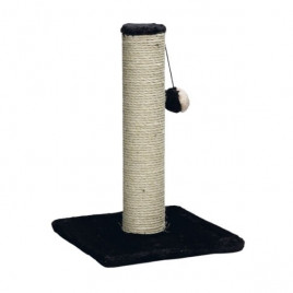 Peluş Top Oyuncaklı Kedi Tırmalama Direği 30x30x45 Cm Siyah Peluş Top Oyuncaklı Kedi Tırmalama Direği 30x30x45 Cm Siyah