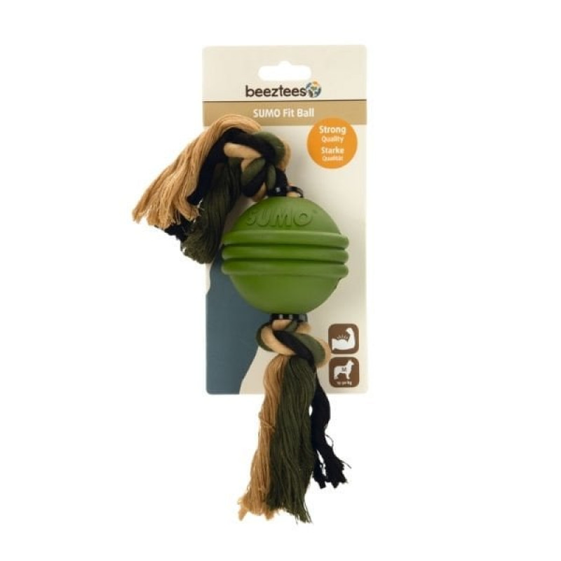 Beeztees Sumo Fit Ball 8 Cm İpli Top Köpek Oyuncağı Yeşil Beeztees Sumo Fit Ball 8 Cm İpli Top Köpek Oyuncağı Yeşil