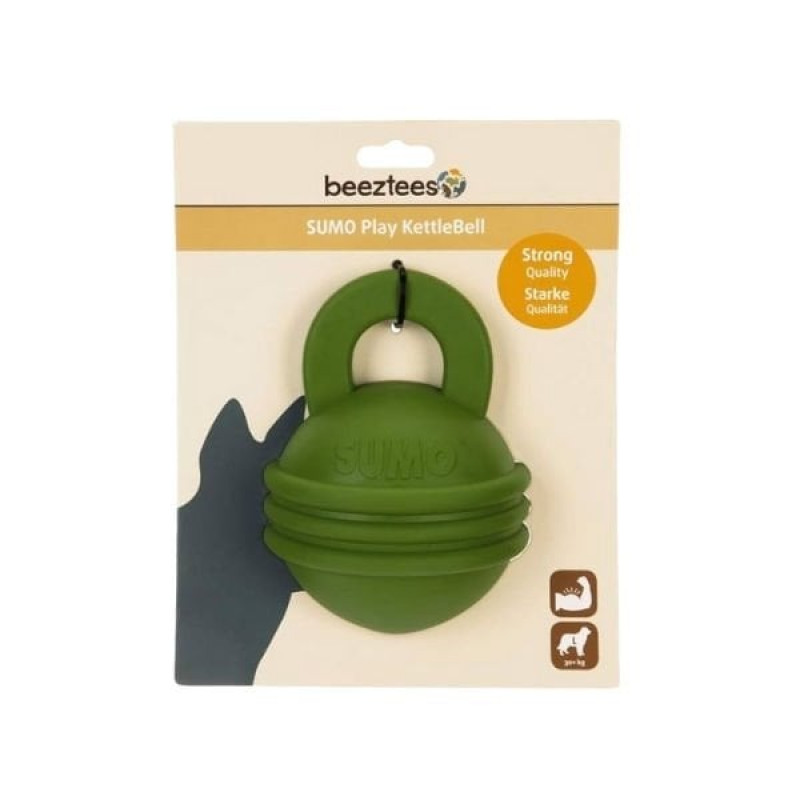Beeztees Sumo Kettlebell 16 Cm Ödül Hazneli Kauçuk Köpek Oyuncağı Yeşil Beeztees Sumo Kettlebell 16 Cm Ödül Hazneli Kauçuk Köpek Oyuncağı Yeşil