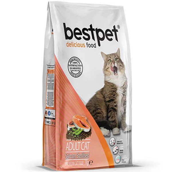 Best Pet 1 Kg Sterilised Somonlu Yetişkin | Kısırlaştırılmış Kedi Maması