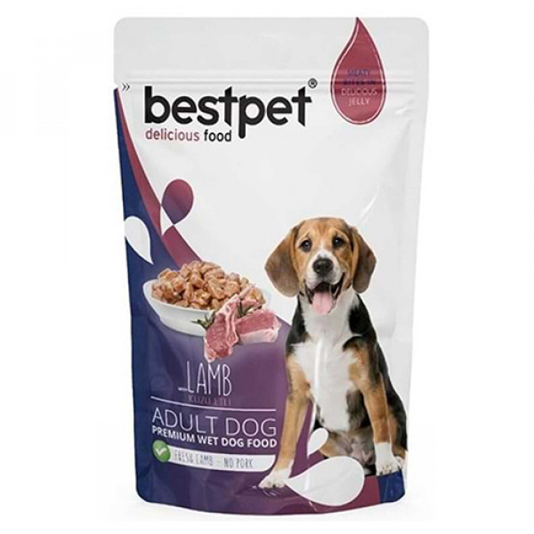 Best Pet 100 Gr Kuzu Etli Yetişkin Pouch | Yetişkin Köpek Konserve Maması