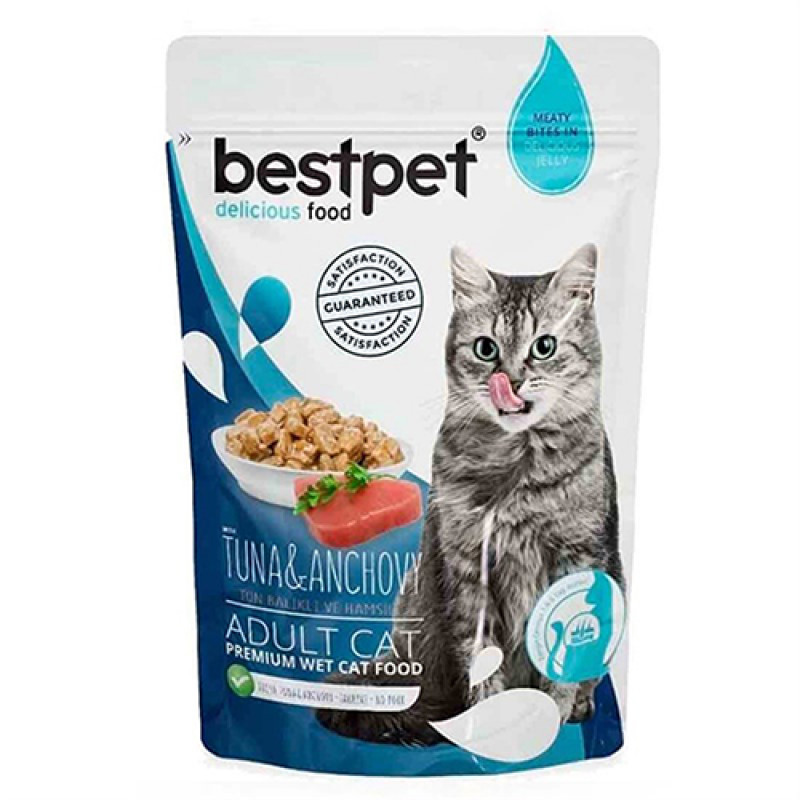 Best Pet 85 Gr Tunalı ve Hamsili Pouch | Yetişkin Kedi Maması Best Pet 85 Gr Tunalı ve Hamsili Pouch | Yetişkin Kedi Maması