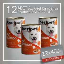 Bestpet 12x400 Gr Somonlu Jöleli Yetişkin | Balıklı Yaş Kedi Maması Bestpet 12x400 Gr Somonlu Jöleli Yetişkin | Balıklı Yaş Kedi Maması
