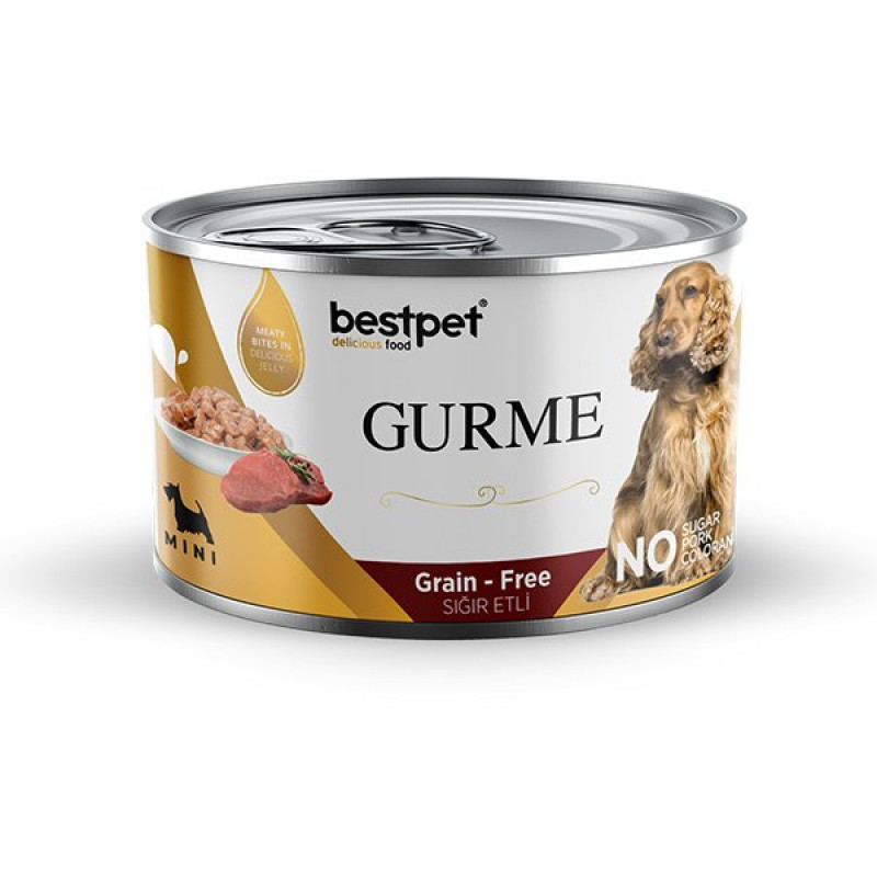 Bestpet 200 Gr Gurme Adult Mini Irk Biftek Parça Etli Jelly Yetişkin | Yetişkin Köpek Konserve Maması Bestpet 200 Gr Gurme Adult Mini Irk Biftek Parça Etli Jelly Yetişkin | Yetişkin Köpek Konserve Maması