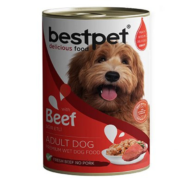 Bestpet 400 Gr Sığır Etli Jöleli Yetişkin | Yetişkin Köpek Konserve Maması