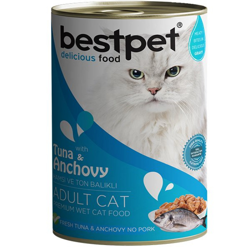 Bestpet 400 Gr Ton Balıklı ve Hamsili Gravy Yetişkin Bestpet 400 Gr Ton Balıklı ve Hamsili Gravy Yetişkin