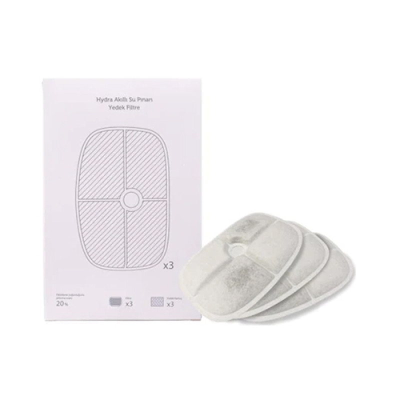 Bilicra Hydra Akıllı Otomatik Su Kabı Yedek Filtre Bilicra Hydra Akıllı Otomatik Su Kabı Yedek Filtre