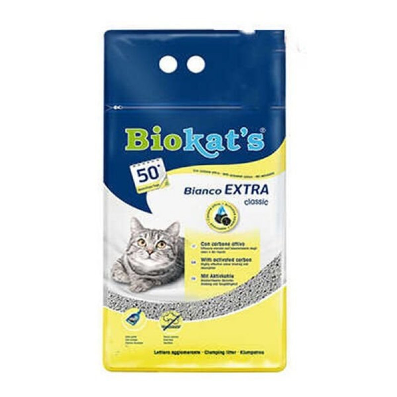 Biokats 10 Lt Bianco Extra Bentonit Kedi Kumu | Doğal Kedi Kumu