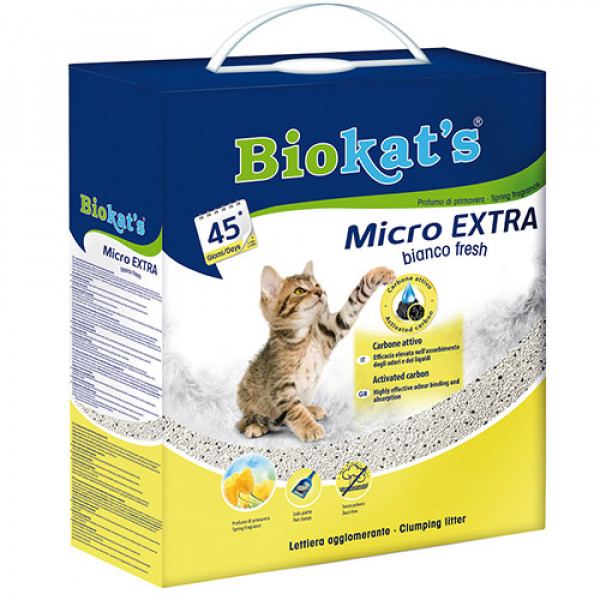 Biokats 7 Kg Bianco Micro Fresh Extra Kedi Kumu | Doğal Kedi Kumu