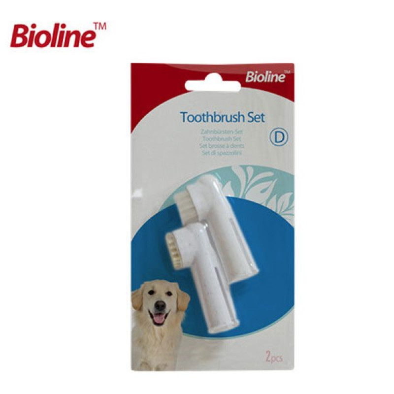 Bioline 2'li Parmak Diş Fırçası Seti | Köpek Ağız Ve Diş Bakım Ürünü Bioline 2'li Parmak Diş Fırçası Seti | Köpek Ağız Ve Diş Bakım Ürünü