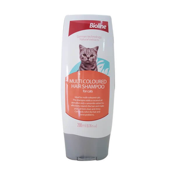 Bioline Çok Renkli Kediler İçin  Şampuanı 200 ML | Kedi Banyo Şampuanı