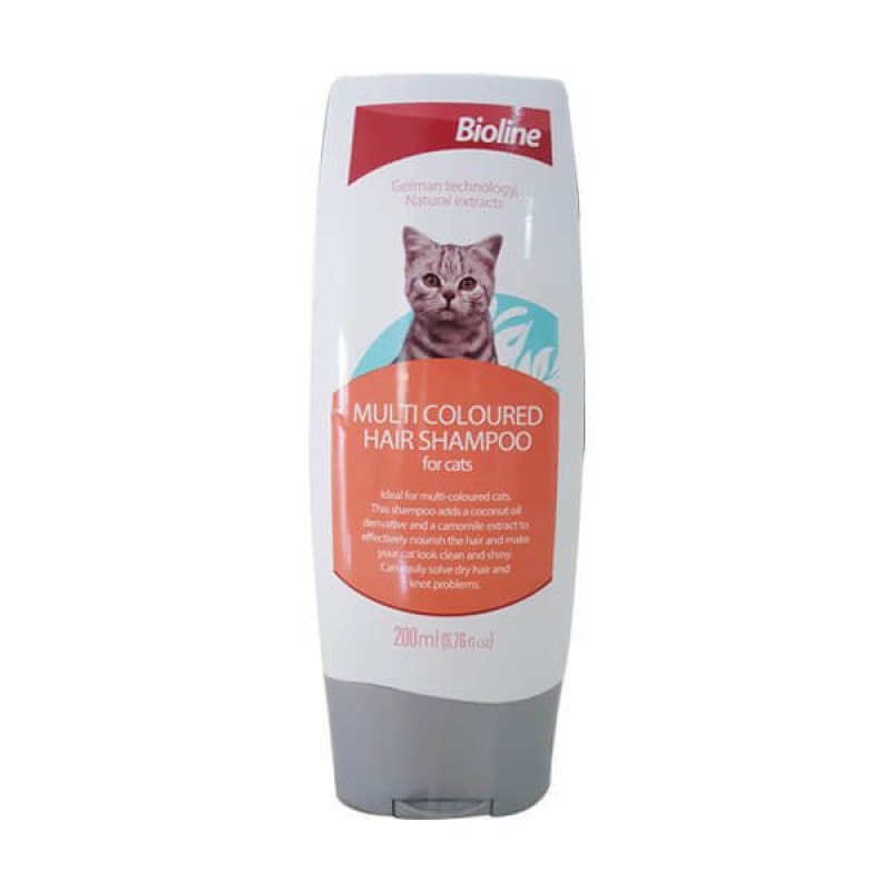 Bioline Çok Renkli Kediler İçin Şampuanı 200 ML | Kedi Banyo Şampuanı Bioline Çok Renkli Kediler İçin Şampuanı 200 ML | Kedi Banyo Şampuanı