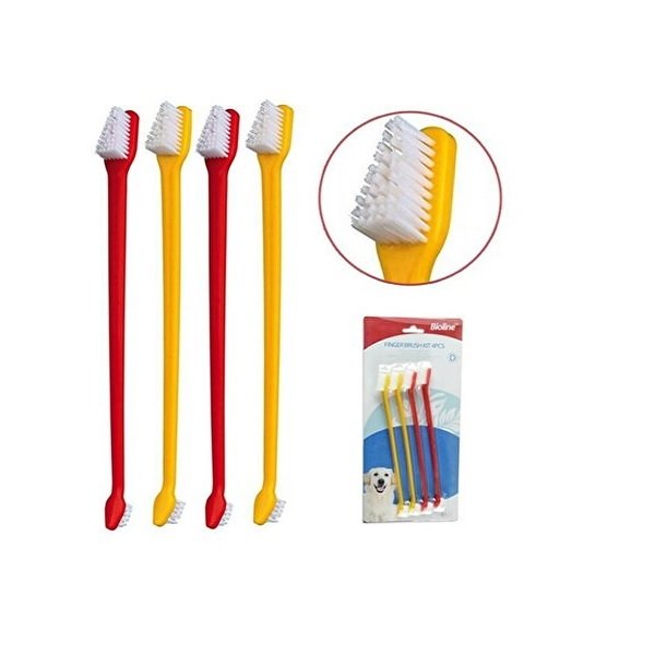 Bioline Diş Fırça Seti 4 Adet | Köpek Ağız Ve Diş Bakım Ürünü