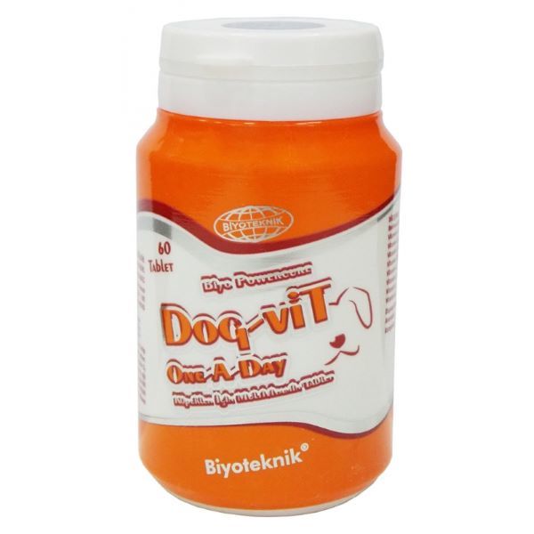 Biyoteknik 60 Tablet One A Day Multivitamin Tablet | Köpek Vitamini