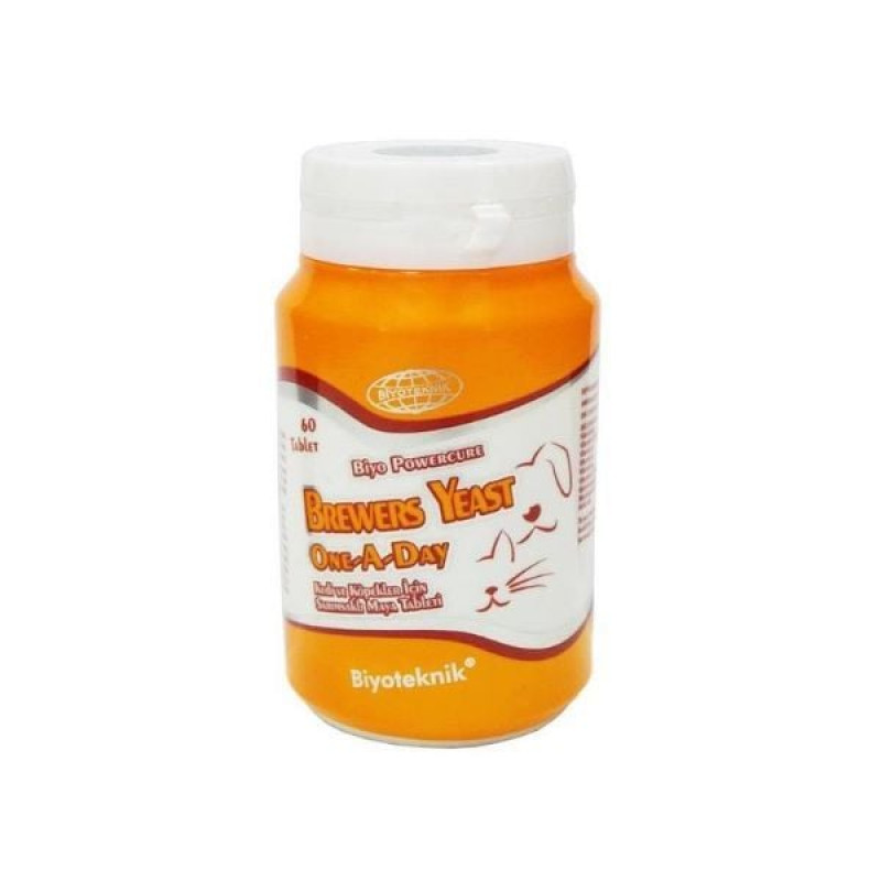 Biyoteknik 60 Tablet One A Day Sarımsaklı Maya Tableti | Köpek Vitamini Biyoteknik 60 Tablet One A Day Sarımsaklı Maya Tableti | Köpek Vitamini