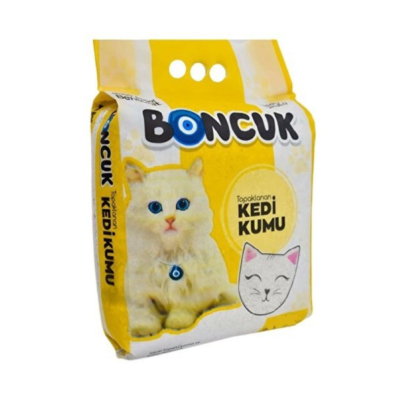 Boncuk Papatya Kokulu İnce Taneli Topaklanan Kedi Kumu 5 Lt | Doğal Kedi Kumu Boncuk Papatya Kokulu İnce Taneli Topaklanan Kedi Kumu 5 Lt | Doğal Kedi Kumu