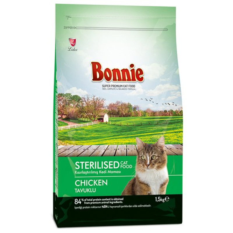 Bonnie 1,5 Kg Sterilized Tavuklu Kısırlaştırılmış | Kısırlaştırılmış Kedi Maması Bonnie 1,5 Kg Sterilized Tavuklu Kısırlaştırılmış | Kısırlaştırılmış Kedi Maması