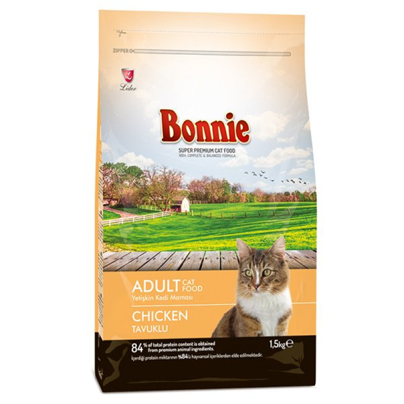 Bonnie 1,5 Kg Tavuklu Yetişkin Kedi Maması | Yetişkin Kuru Kedi Maması Bonnie 1,5 Kg Tavuklu Yetişkin Kedi Maması | Yetişkin Kuru Kedi Maması