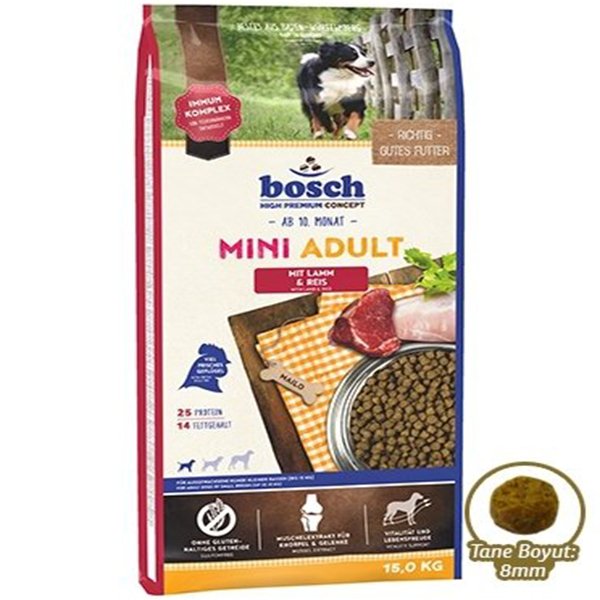 Bosch 15 Kg Mini Adult Küçük Irk Kuzu Etli Yetişkin | Yetişkin Köpek Kuru Maması