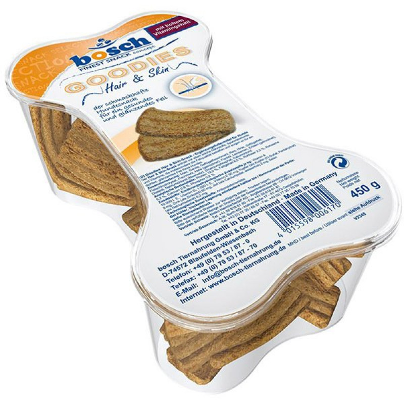 Bosch 450 Gr Goodies Hair Skin Deri Tüy Saglığı Köpek Ödül Bisküvisi | Köpek Atıştırmalık Ödül Maması Bosch 450 Gr Goodies Hair Skin Deri Tüy Saglığı Köpek Ödül Bisküvisi | Köpek Atıştırmalık Ödül Maması