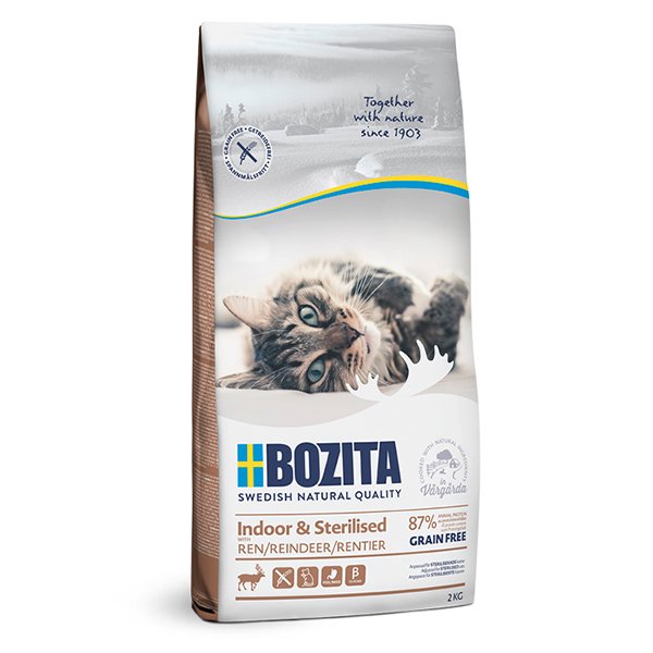 Bozita 2 Kg Indoor Kısırlaştırılmış Tahılsız Geyikli Yetişkin | Kısırlaştırılmış Kedi Maması