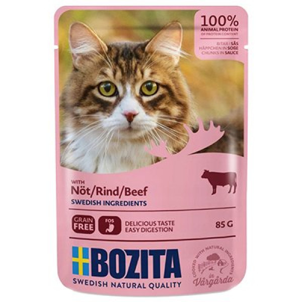 Bozita 85 Gr Pouch Sığır Etli Tahilsiz Yetişkin 