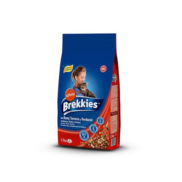 Brekkies 1,5 Kg NutriExcel Adult Sığır, Sebze ve Tahıl | Yetişkin Kuru Kedi Maması