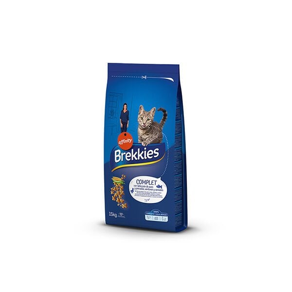 Brekkies 15 Kg Complet Tavuklu ve Etli | Yetişkin Kuru Kedi Maması