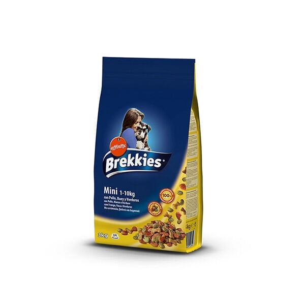 Brekkies 3 Kg Mini Adult Tavuk Sebze ve Tahıllar | Yetişkin Köpek Kuru Maması