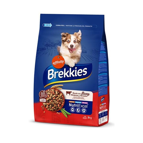 Brekkies 3 Kg NutriExcel  Adult Sığır Sebze ve Tahıl | Yetişkin Köpek Kuru Maması