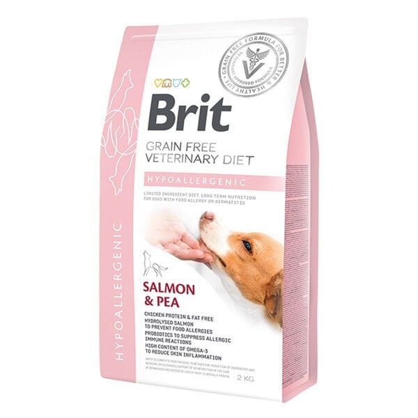 Brit 12 Kg Grain Free Veterinary Diet Hipoalerjenik | Hassas Tüylü Köpek Maması