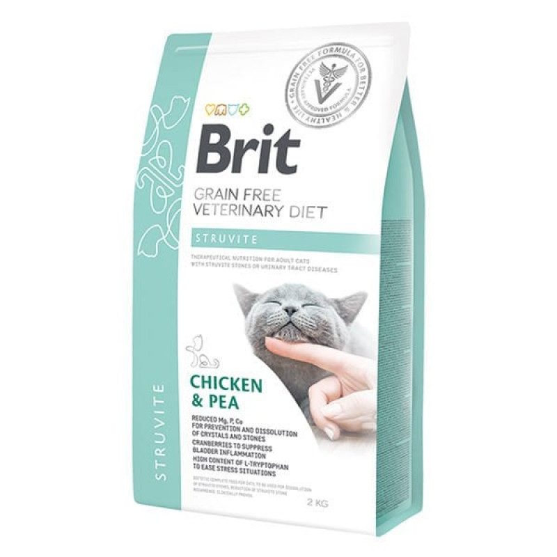 Brit 12 Kg Grain Free Veterinary Diet Struvite Tavuk ve Bezelye | Yetişkin Kuru Kedi Maması Brit 12 Kg Grain Free Veterinary Diet Struvite Tavuk ve Bezelye | Yetişkin Kuru Kedi Maması