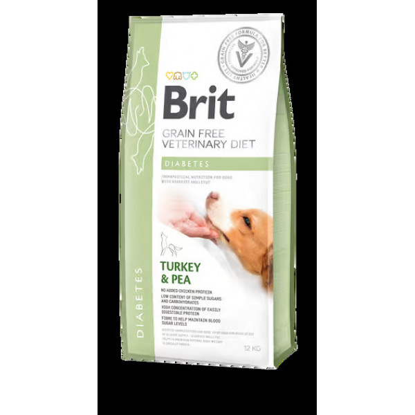 Brit 12 Kg Veterinary Diet Tahılsız Diyabetik Hindili ve Bezelyeli | Yetişkin Köpek Kuru Maması