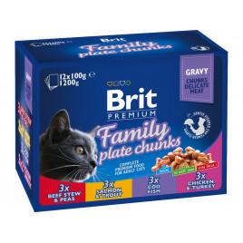 Brit 12 x 100 gr Family Plate Karışık Konserve Brit 12 x 100 gr Family Plate Karışık Konserve