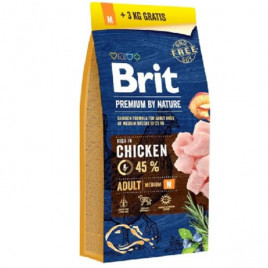 Brit 15+3 Kg Premium By Nature Adult M Orta Irk Tavuklu | Yetişkin Köpek Kuru Maması Brit 15+3 Kg Premium By Nature Adult M Orta Irk Tavuklu | Yetişkin Köpek Kuru Maması