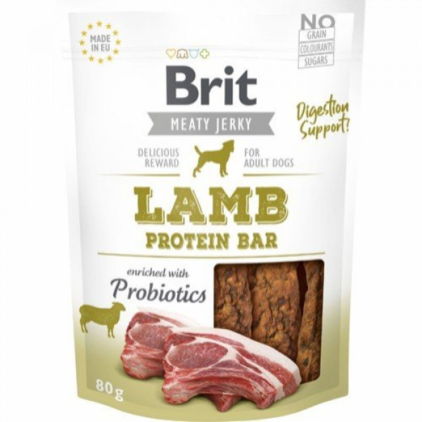 Brit 80 Gr Protein Bar Kuzu Etli Ve Probiyotik Katkılı | Köpek Atıştırmalık Ödül Maması
