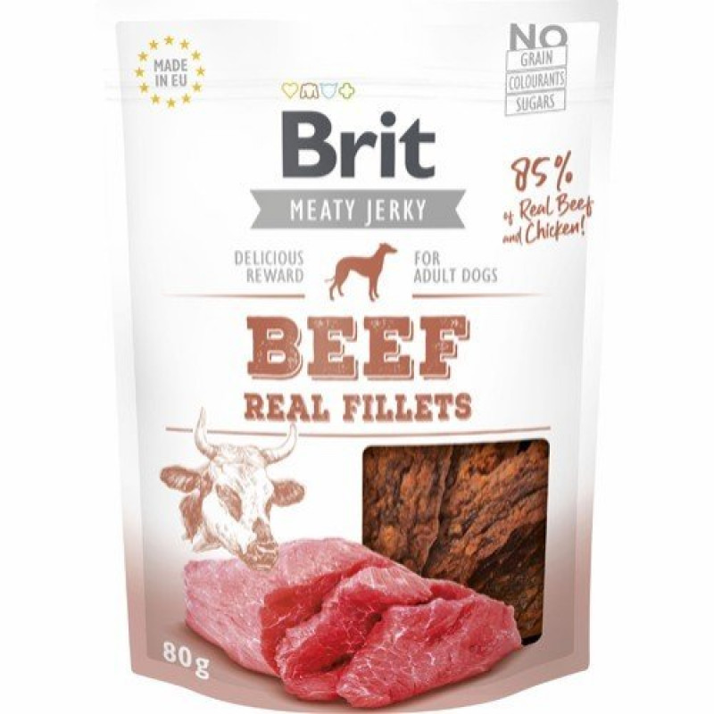 Brit 80 Gr Real Fillets Biftekli Fileto | Köpek Atıştırmalık Ödül Maması Brit 80 Gr Real Fillets Biftekli Fileto | Köpek Atıştırmalık Ödül Maması
