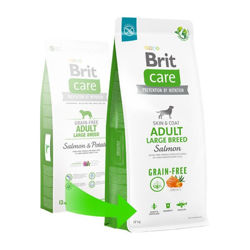 Brit Care 12 Kg Grain Free Adult Large Somon | Tahılsız Köpek Kuru Maması