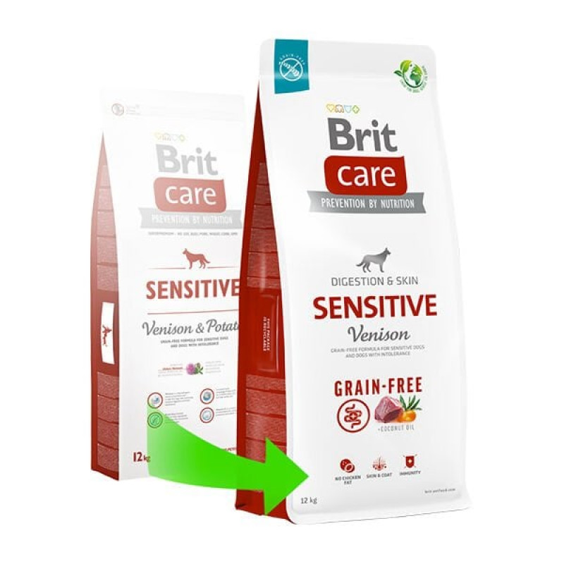Brit Care 12 Kg Grain Free Sensitive Adult Geyik ve Patates | Yetişkin Köpek Kuru Maması